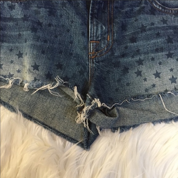 J Brand Star Denim Cutoff Shorts Vintage Star 26 - Picture 7 of 8